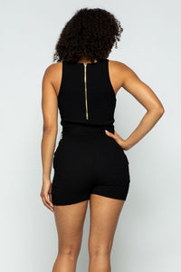 Midnight Black Romper