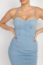 Load image into Gallery viewer, Sweetheart Denim Dress
