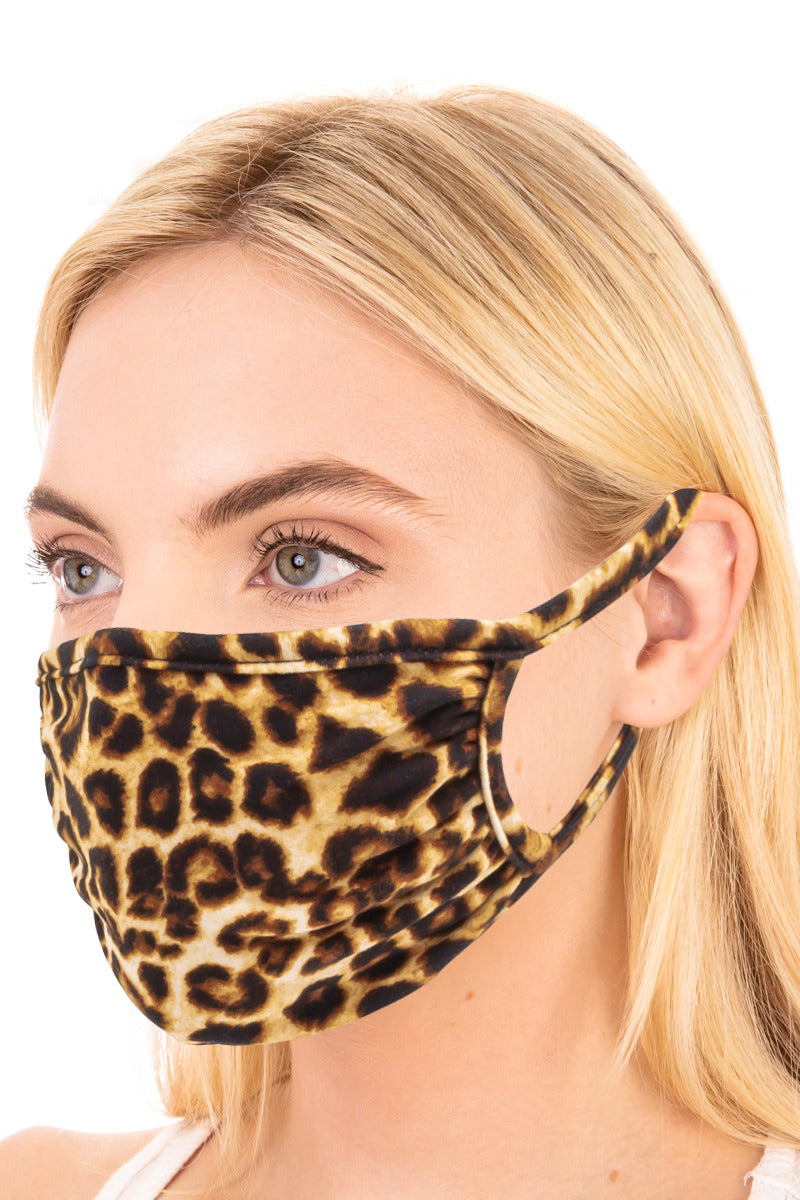 Washable & Reusable Mask (Leopard)